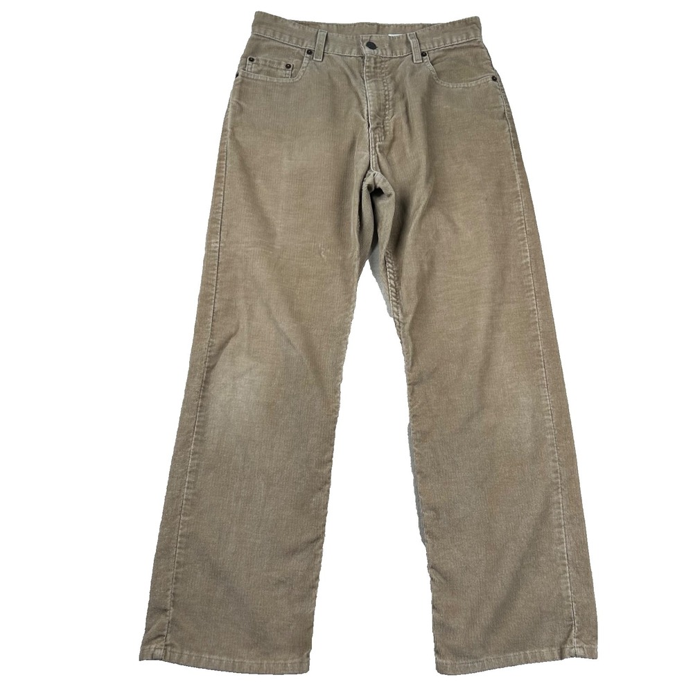 Vintage Levi's 569 Corduroy Pants Womens 18R Fits 30x29 Loose Beige y2K
